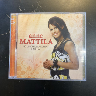 Anne Mattila - 40 unohtumatonta laulua 2CD (VG+/VG+) -iskelmä-